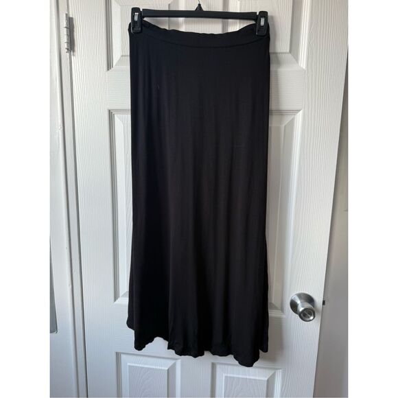 BCBGeneration Maxi Wrap Skirt Women's Medium Black NEW adjustable high-low - Picture 4 of 4